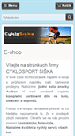 Mobile Screenshot of jizdni-kola-eshop.cz