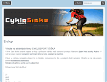 Tablet Screenshot of jizdni-kola-eshop.cz